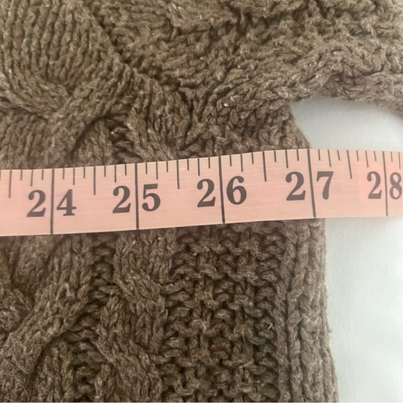 Polo Ralph Lauren Women's Cable Knit Sweater XXL Brown Long Sleeve Mock Neck - Picture 9 of 11